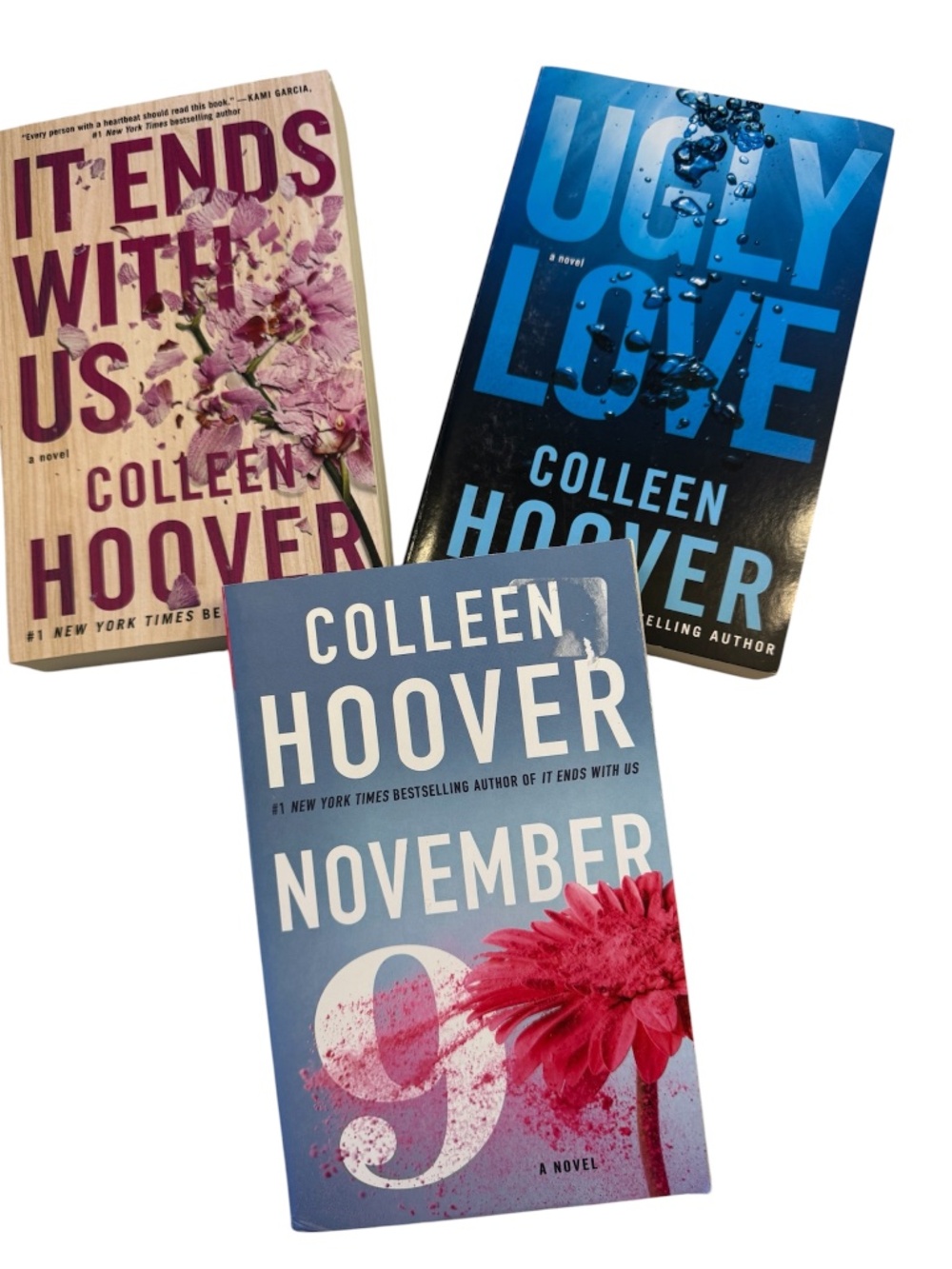 Bundle of 3 Colleen Hoover Books Romance & Drama Novels booktok favorites